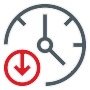 time reduction icon