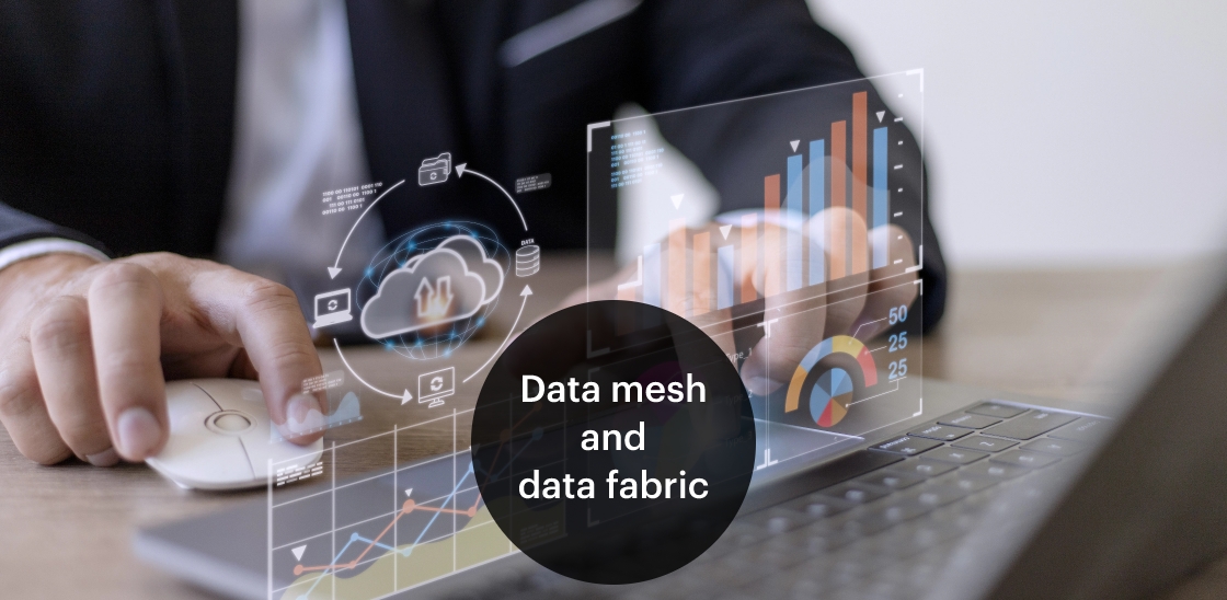 Data mesh and data fabric Banner