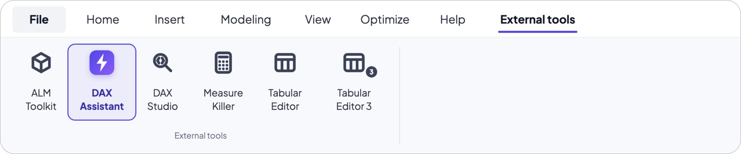 DAX assistant home interface